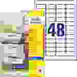 Avery-Zweckform J4791-25 Adress-Etiketten 45.7 x 21.2mm Papier Weiß 1200 St. Permanent haftend Tintenstrahldrucker