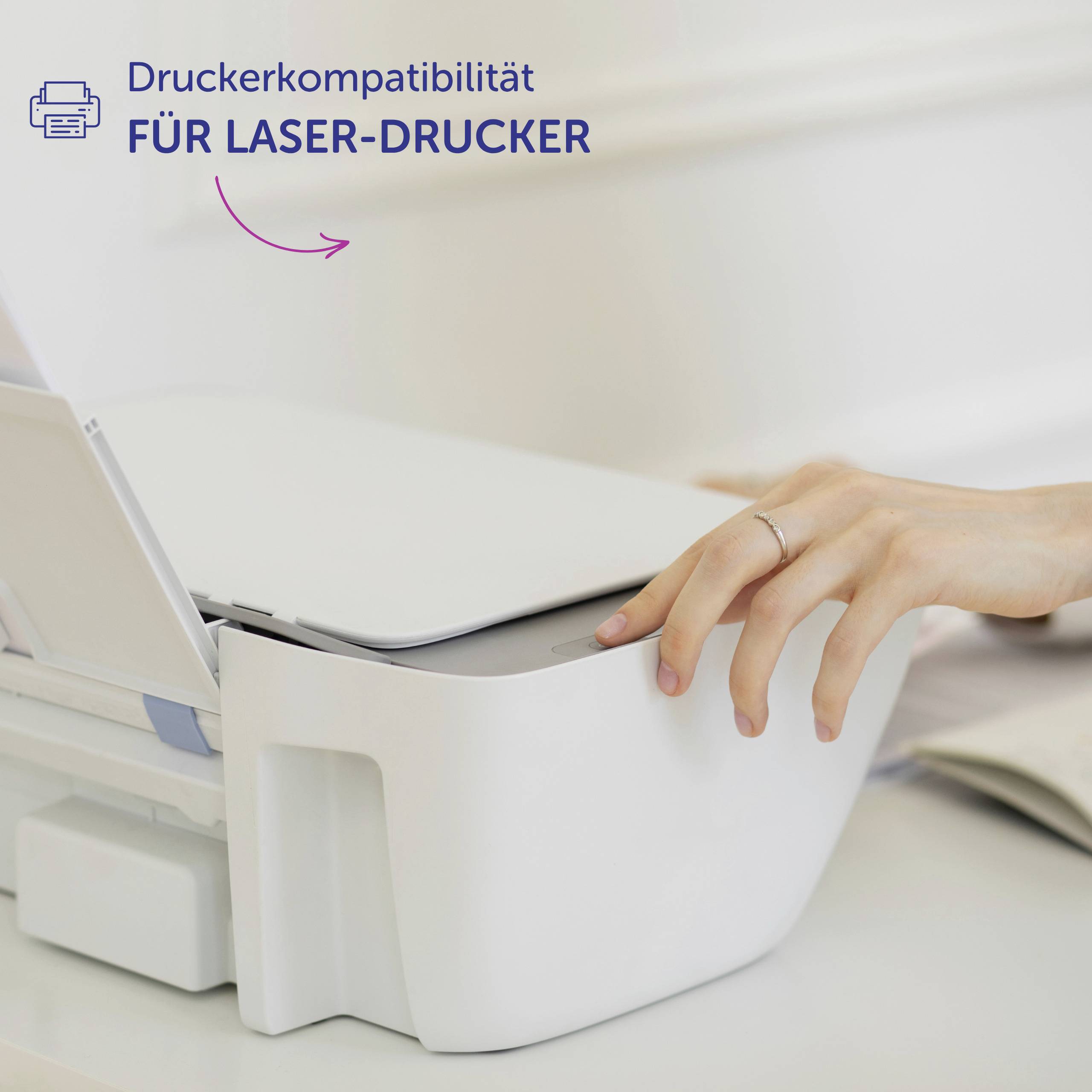 Avery-Zweckform L4785-20 Namens-Etiketten 80 x 50mm Acetatseide Weiß 200 St. Wiederablösbar Farblaserdrucker, Laserdrucker