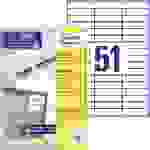 Avery-Zweckform 3420 Universal-Etiketten 70 x 16.9mm Papier Weiß 5100 St. Permanent haftend Tintenstrahldrucker, Laserdrucker