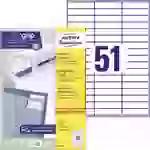 Avery-Zweckform 3420 Universal-Etiketten 70 x 16.9mm Papier Weiß 5100 St. Permanent haftend Tintenstrahldrucker, Laserdrucker Avery-Zweckform 3420 Universal-Etiketten 70 x 16.9mm Papier Weiß 5100 St. Permanent haftend Tintenstrahldrucker, Laserdrucker