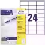 Avery-Zweckform 3422 Universal-Etiketten 70 x 35mm Papier Weiß 2400 St. Permanent haftend Tintenstrahldrucker, Laserdrucker Avery-Zweckform 3422 Universal-Etiketten 70 x 35mm Papier Weiß 2400 St. Permanent haftend Tintenstrahldrucker, Laserdrucker