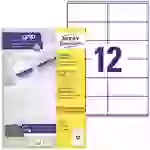 Avery-Zweckform 3424 Universal-Etiketten 105 x 48mm Papier Weiß 1200 St. Permanent haftend Tintenstrahldrucker, Laserdrucker Avery-Zweckform 3424 Universal-Etiketten 105 x 48mm Papier Weiß 1200 St. Permanent haftend Tintenstrahldrucker, Laserdrucker