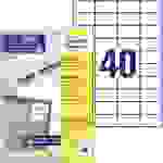 Avery-Zweckform 3651 Universal-Etiketten 52.5 x 29.7mm Papier Weiß 4000 St. Permanent haftend Tintenstrahldrucker, Laserdrucker