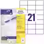 Avery-Zweckform 3652 Universal-Etiketten 70 x 42.3mm Papier Weiß 2100 St. Permanent haftend Tintenstrahldrucker, Laserdrucker Avery-Zweckform 3652 Universal-Etiketten 70 x 42.3mm Papier Weiß 2100 St. Permanent haftend Tintenstrahldrucker, Laserdrucker