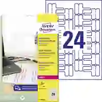 Avery-Zweckform L7950-20 Kabel-Etiketten 60 x 40mm Polyester-Folie Weiß 480 St. Permanent haftend Laserdrucker, Handbeschriftung Avery-Zweckform L7950-20 Kabel-Etiketten 60 x 40mm Polyester-Folie Weiß 480 St. Permanent haftend Laserdrucker, Handbeschriftung