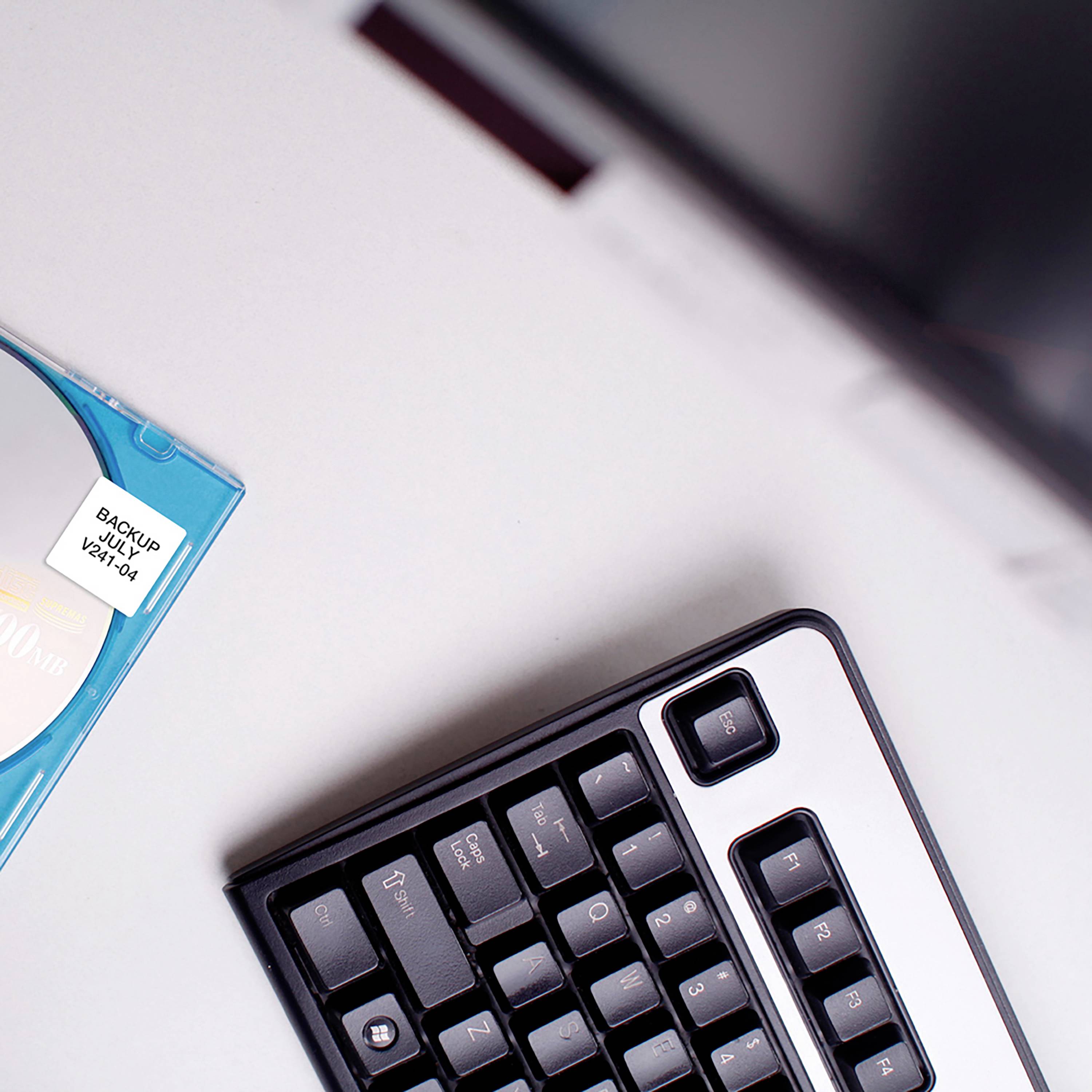 DYMO Etiketten Rolle S0929120 S0929120 25 x 25mm Papier Weiß 750 St. Wiederablösbar Universal-Etiketten