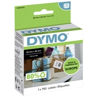DYMO Etiketten Rolle S0929120 S0929120 25 x 25mm Papier Weiß 750 St. Wiederablösbar Universal-Etiketten DYMO Etiketten Rolle S0929120 S0929120 25 x 25mm Papier Weiß 750 St. Wiederablösbar Universal-Etiketten