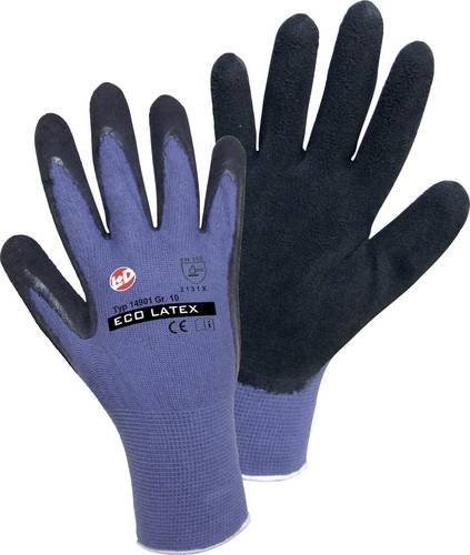 Worky L+D ECO LATEX FOAM 14901 Viskose Arbeitshandschuh Größe (Handschuhe): 9, L EN 388 CAT II 1 P