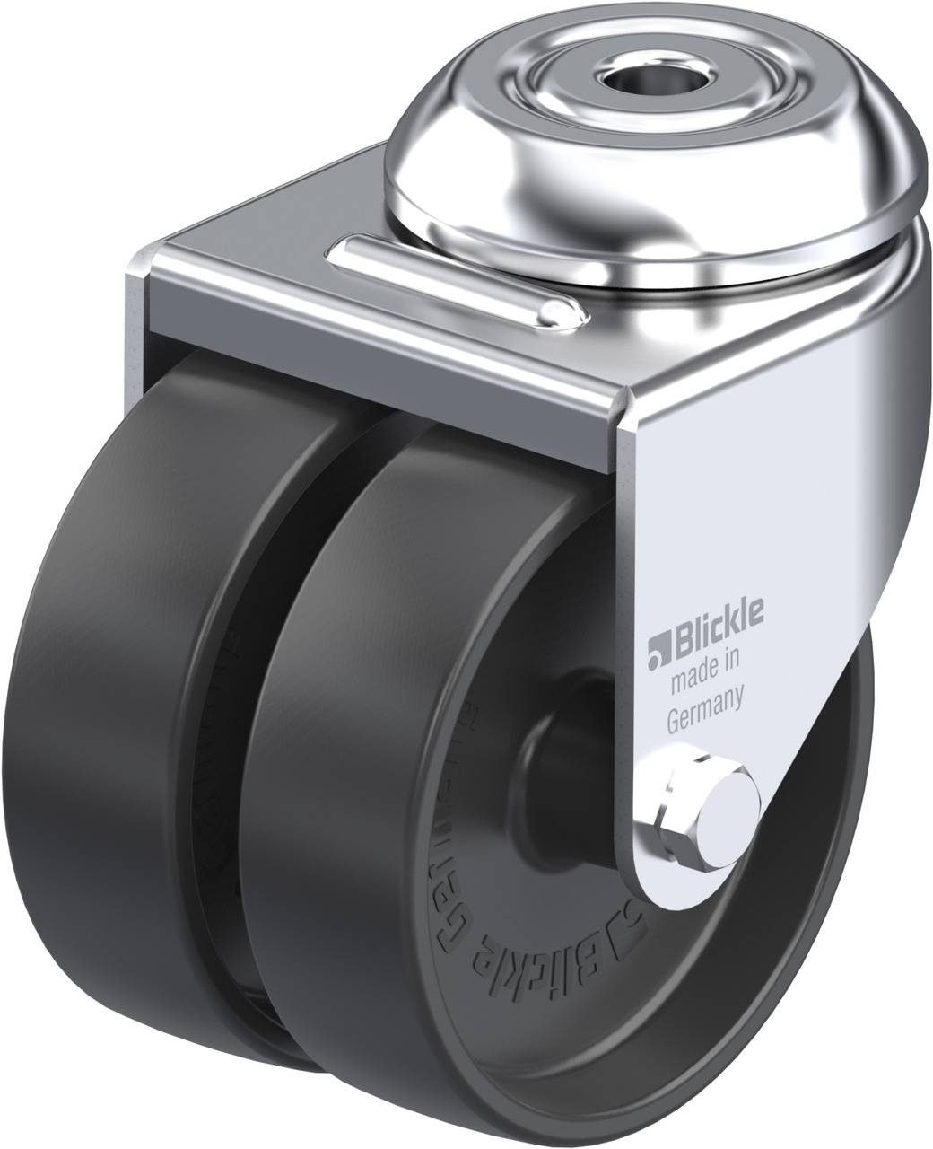 Blickle 106732 LMDA-POA 75G Doppel-Lenkrolle Rad-Durchmesser: 75 mm Tragfähigkeit (max.): 100 kg 1