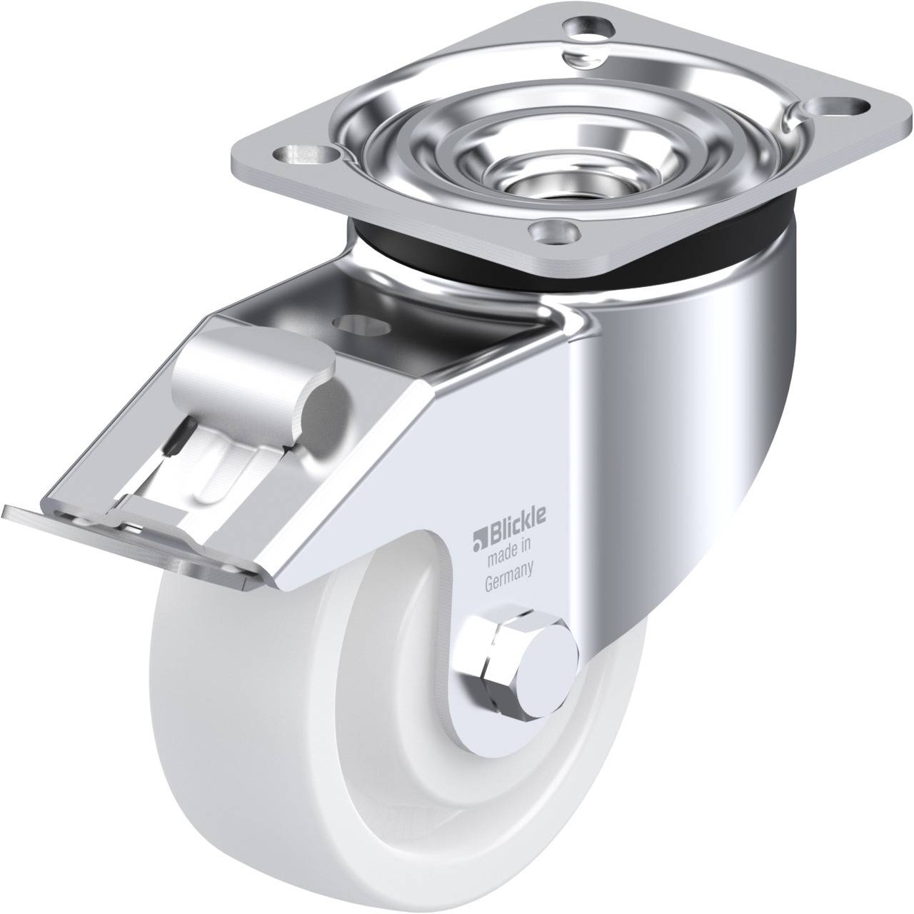 Blickle 610584 LK-SPO 100K-1-FI Lenkrolle mit Feststeller Rad-Durchmesser: 100 mm Tragfähigkeit