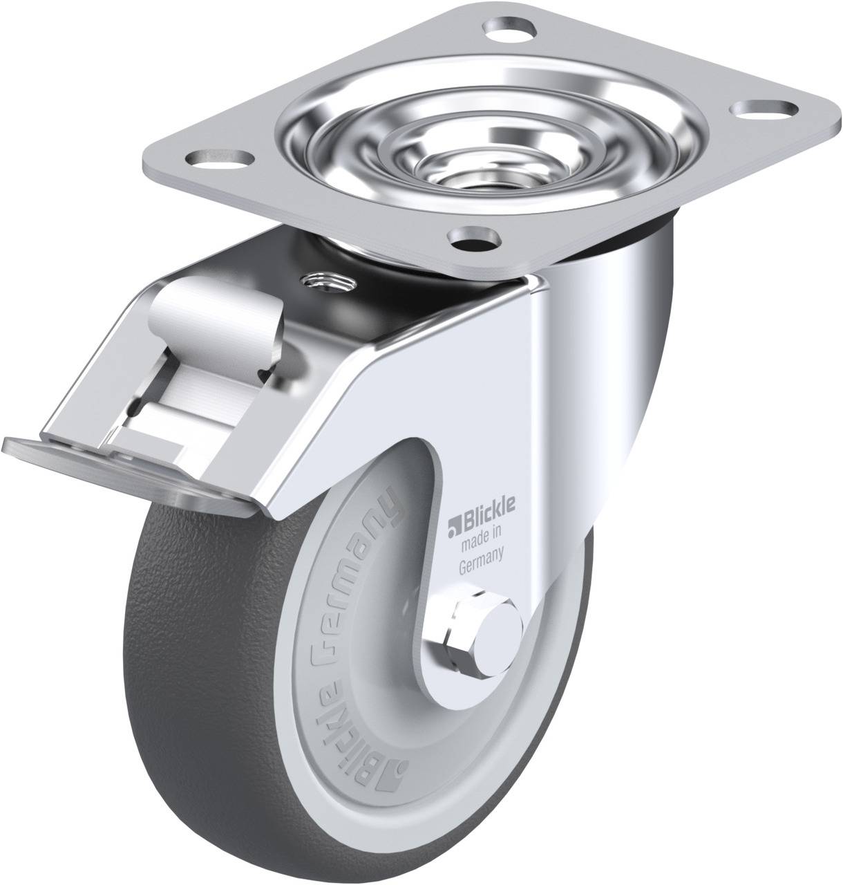 Blickle 294926 LE-PTH 100K-FI Lenkrolle mit Feststeller Rad-Durchmesser: 100 mm Tragfähigkeit