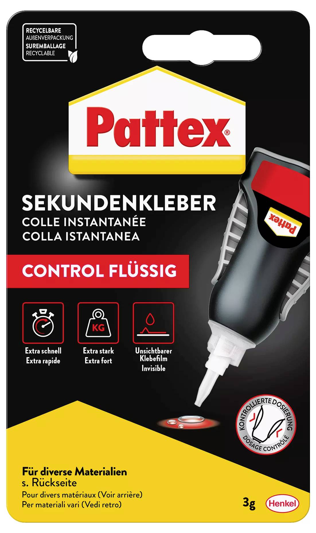Pattex Classic Matic Sekundenkleber PST2C 3g