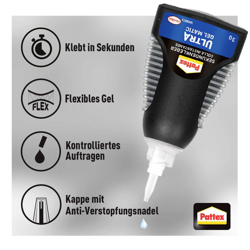 Pattex Ultra Gel Sekundenkleber PSG5C 3g