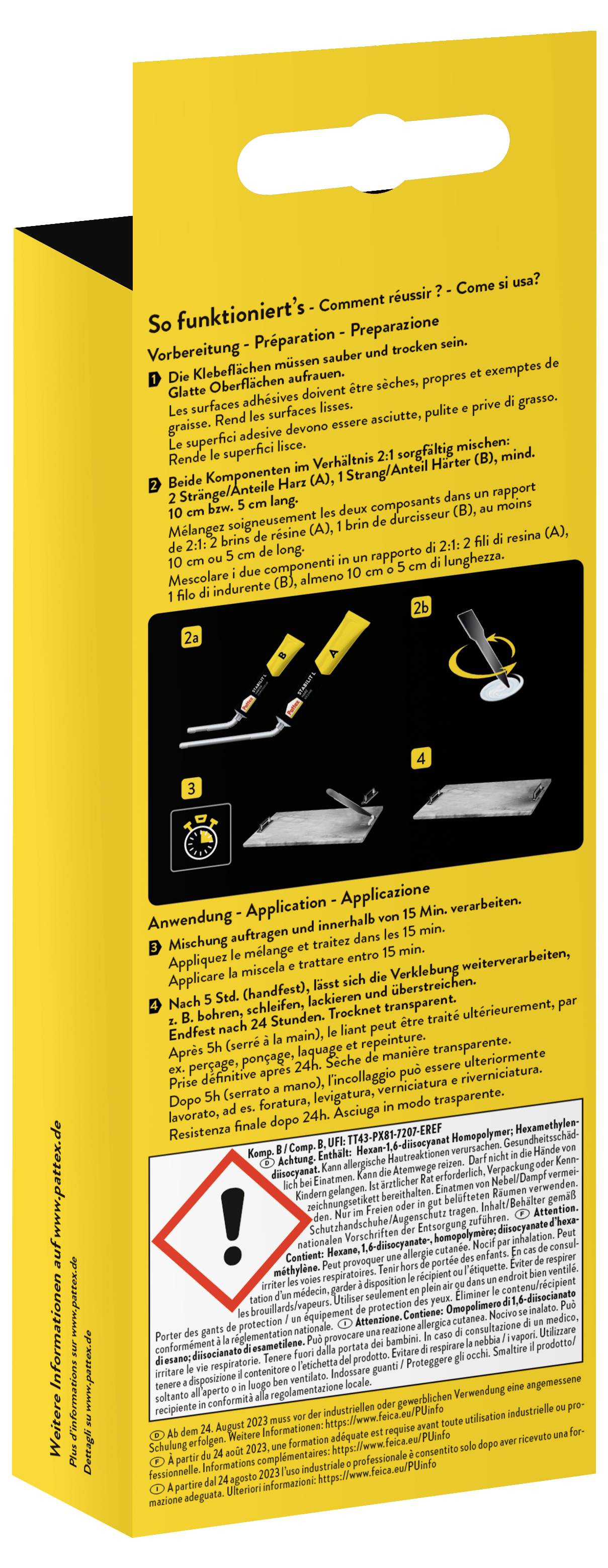Pattex KRAFT-MIX Extrem Fest Zwei-Komponentenkleber PK6FT 24g