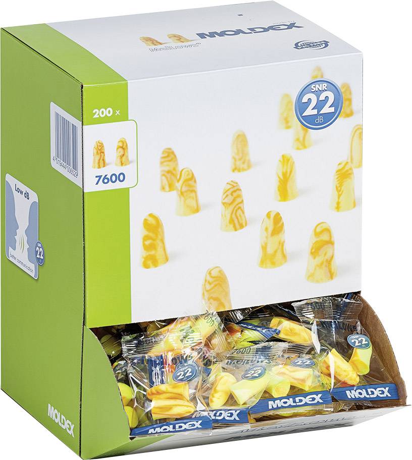 Moldex 760001 MelLows Gehörschutzstöpsel 22 dB einweg EN 352-2 200 Paar