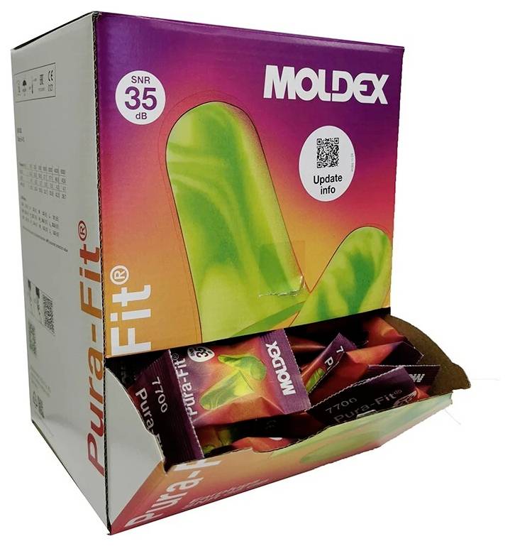 Moldex 770001 Pura-Fit Gehörschutzstöpsel 35 dB einweg EN 352-2 200 Paar