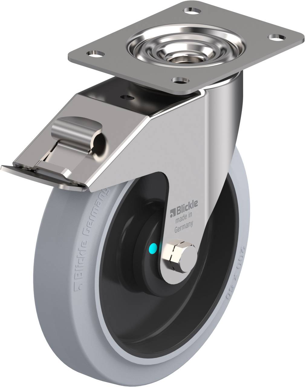 Blickle 387605 LEX-POEV 200KAD-FI-SG (LEX-POEV 200KD-FI-SG) Lenkrolle mit Feststeller Rad-Durchmess