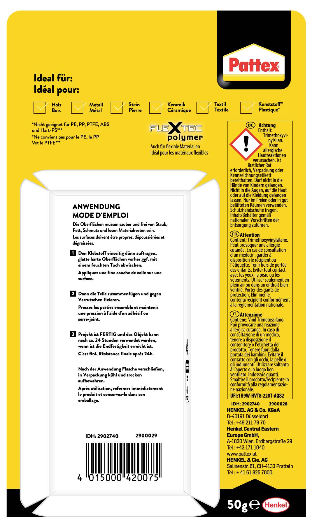 Pattex Alleskleber 100% P1BC6 50g