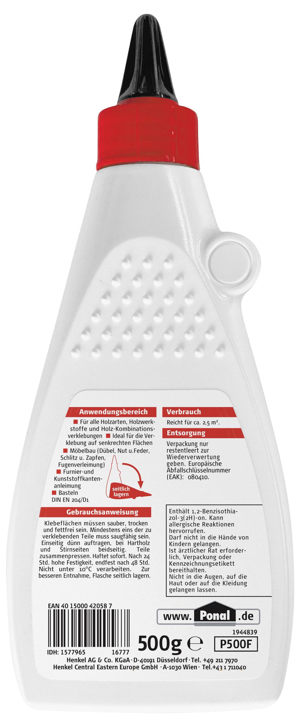 Ponal Fix & Fest Holzleim P500F 500g