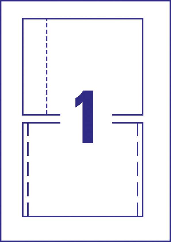 Avery-Zweckform CD Box Einleger C32250-25 (B x H) 151 mm x 118 mm Weiß 25 St. Tinte, Laser, Kopie