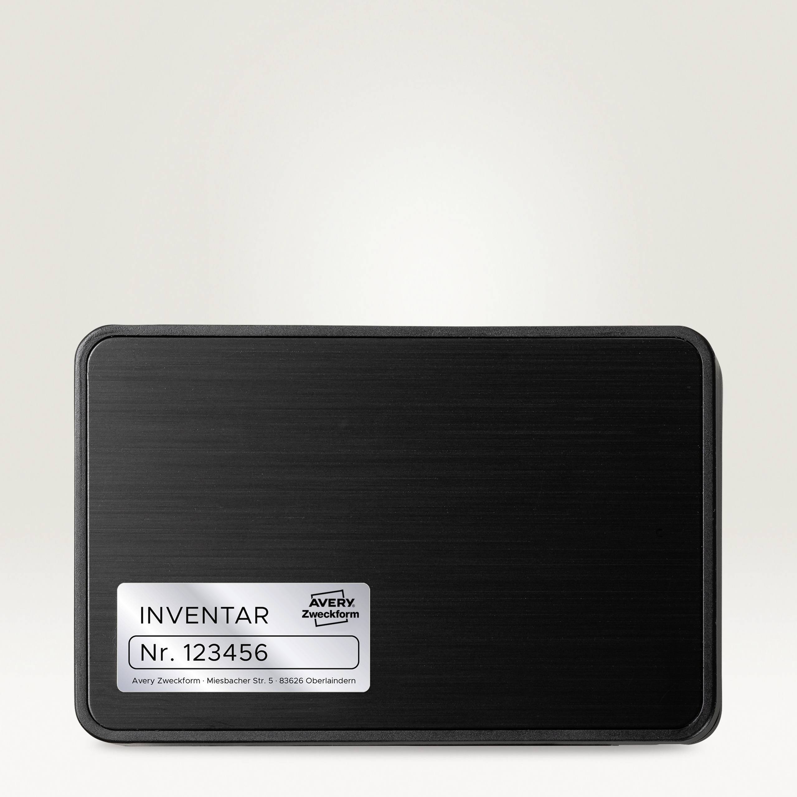 Avery-Zweckform L6012-20 Typenschild-Etiketten 96 x 50.8mm Polyester-Folie Silber 200 St. Permanent haftend Laserdrucker