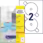 Avery-Zweckform L7676-25 CD-Etiketten Ø 117mm Papier Weiß 50 St. Permanent haftend Tintenstrahldrucker, Laserdrucker Avery-Zweckform L7676-25 CD-Etiketten Ø 117mm Papier Weiß 50 St. Permanent haftend Tintenstrahldrucker, Laserdrucker