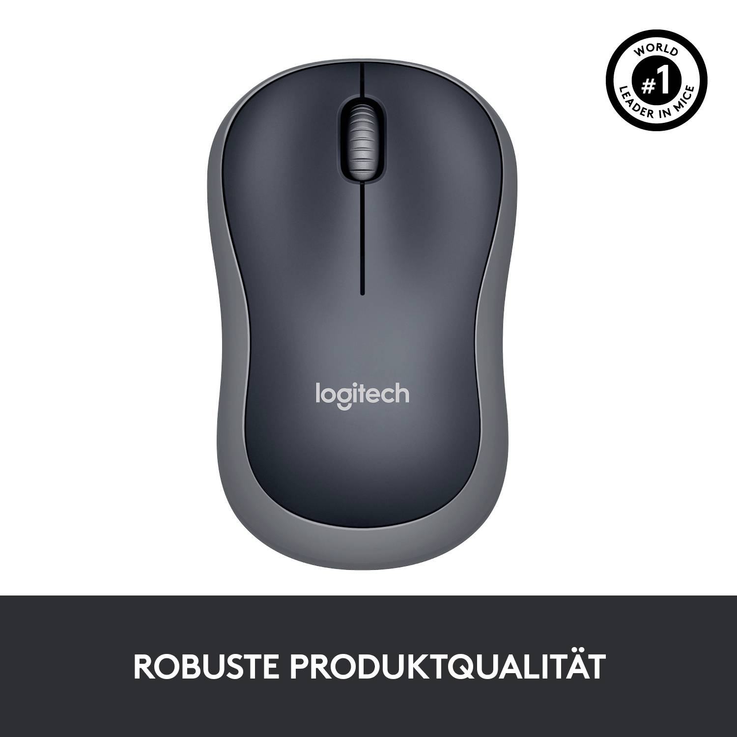 Logitech M185 Maus Funk Optisch Grau 2 Tasten 1000 dpi