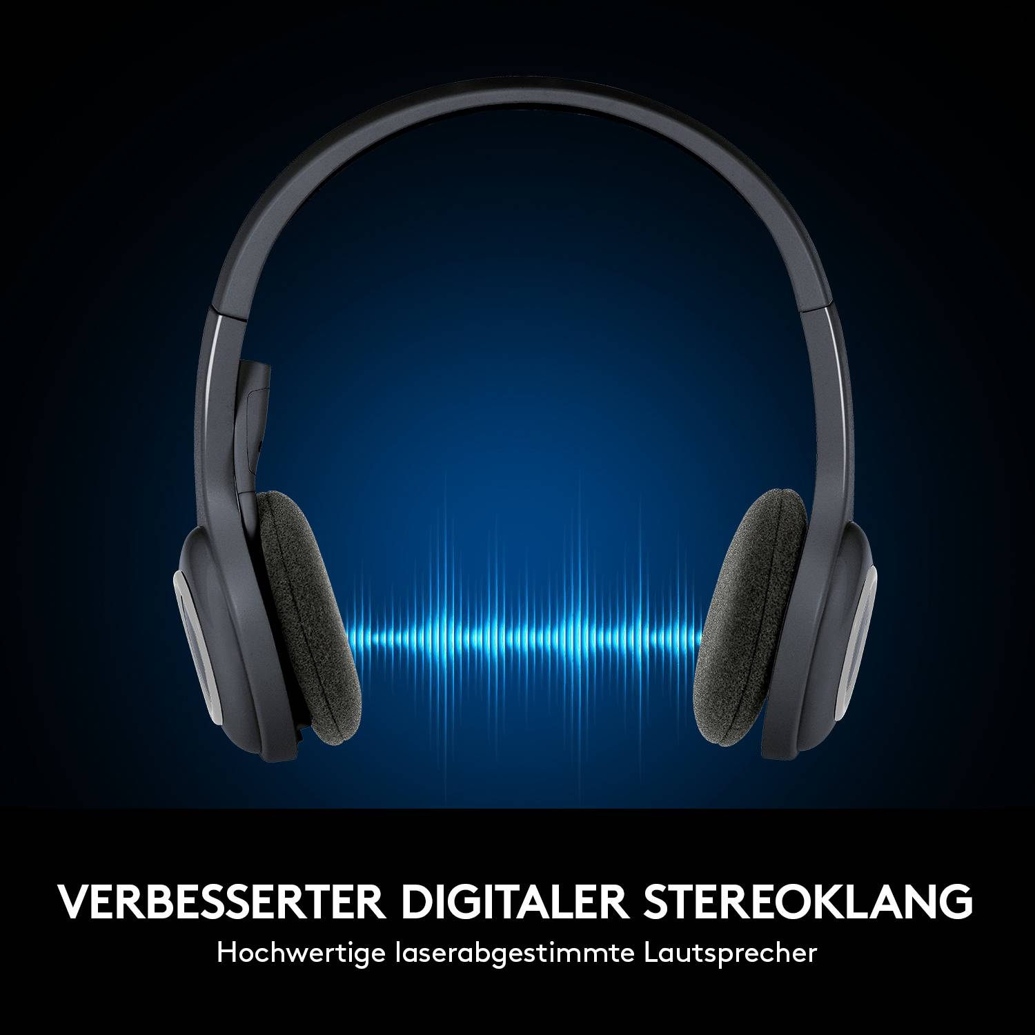 Logitech H600 Computer On Ear Headset Stereo Schwarz Mikrofon-Rauschunterdrückung, Noise Cancelling Lautstärkeregelung, Mikrofon-Stummschaltung,