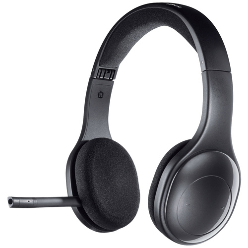 Logitech H800 Computer On Ear Headset Bluetooth® Stereo Schwarz Mikrofon-Rauschunterdrückung, Noise Cancelling Lautstärkeregelung, Mikrofon-Stumms