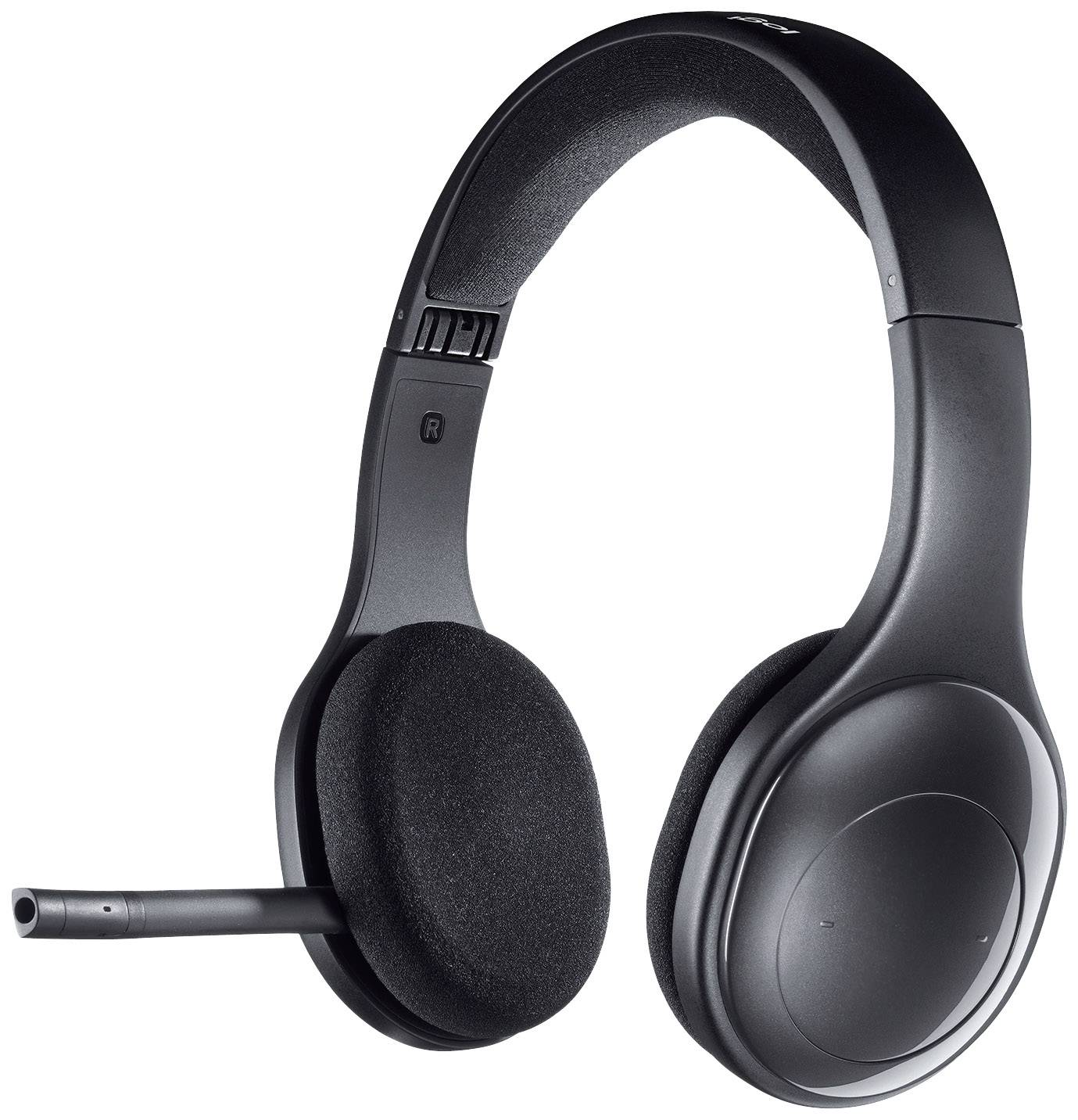 Logitech H800 Computer On Ear Headset Bluetooth® Stereo Schwarz Mikrofon-Rauschunterdrückung, Noise Cancelling Lautstärkeregelung, Mikrofon-Stumms