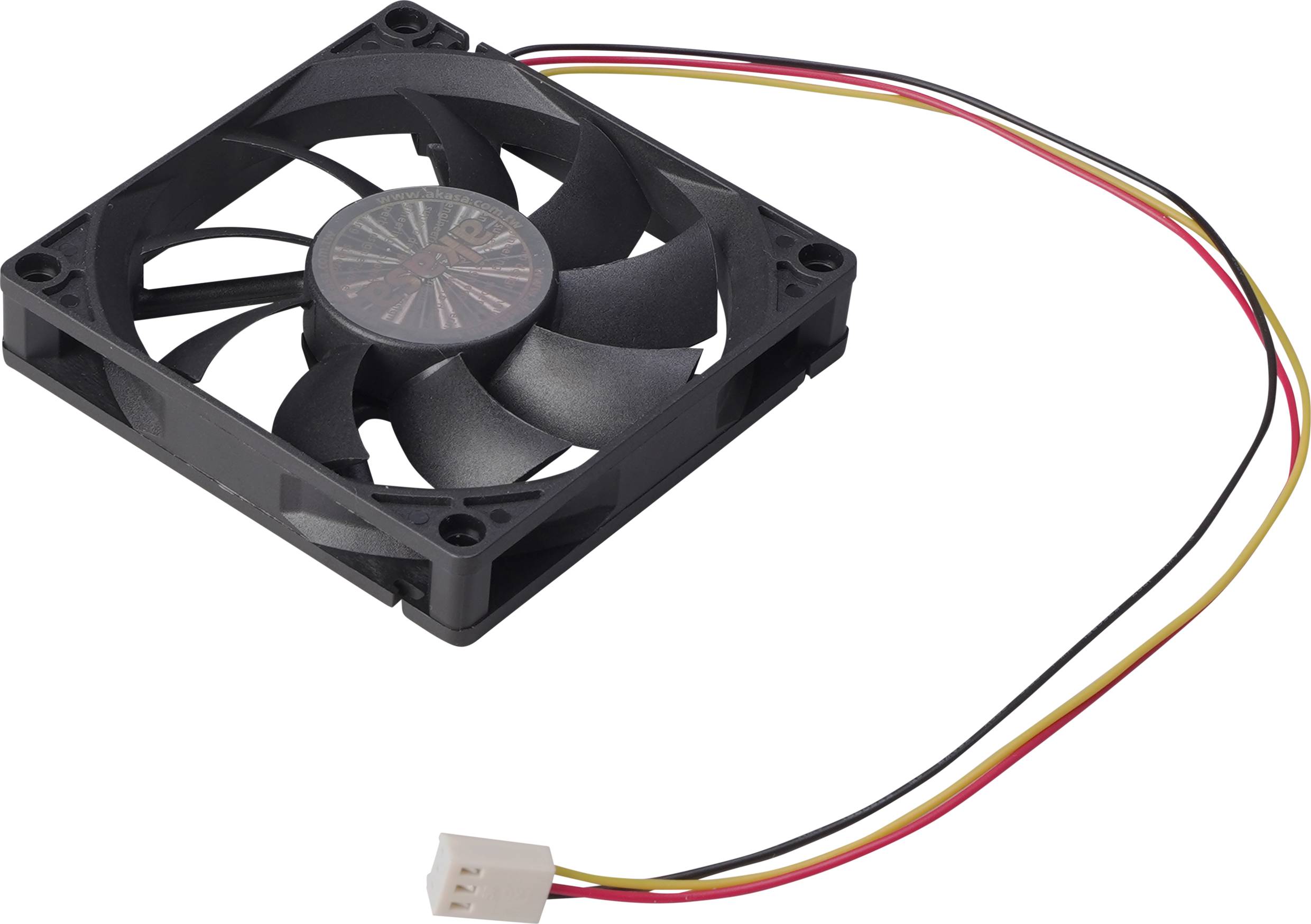 Akasa AK-FN071 PC-Gehäuse-Lüfter Schwarz (B x H x T) 80 x 80 x 15mm