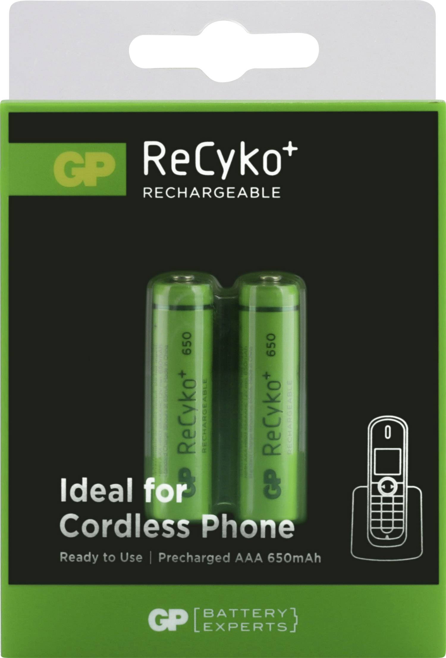 GP Batteries HR03 Micro (AAA)-Akku NiMH 650 mAh 1.2V 2St.