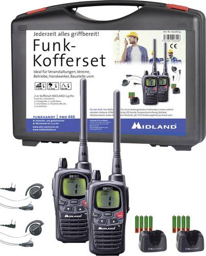G9 Pro Profi AL206.S4 PMR/LPD-Handfunkgerät 2er Set