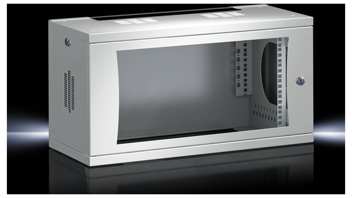 Rittal 7507.000 19 Zoll Netzwerkschrank (B x H x T) 600 x 358 x 400 mm 6 HE Lichtgrau (RAL 7035)