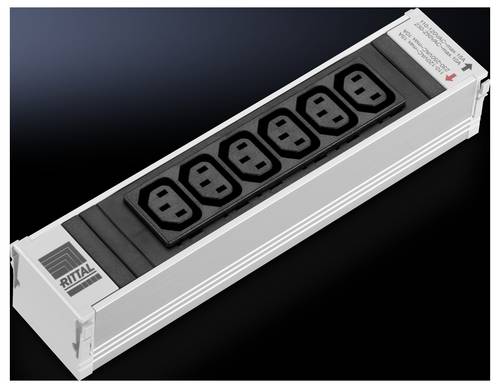 Rittal 7856.080 19 Zoll Netzwerkschrank-Steckdosenleiste Kaltgeräte-Steckdose C13 10A