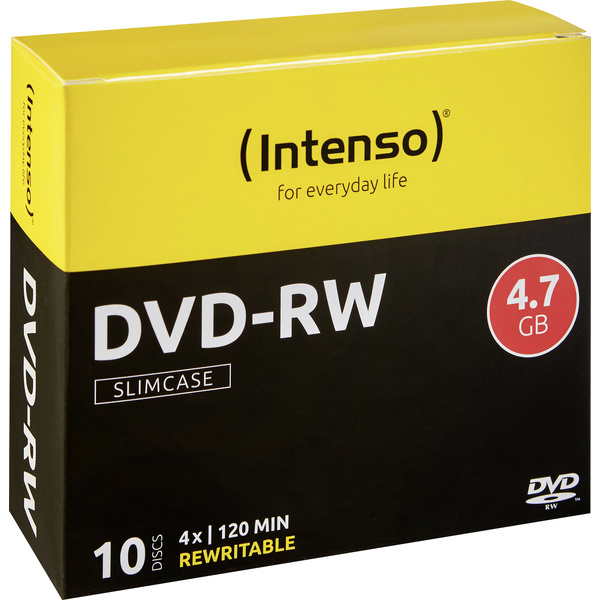 DVD-RW vierge Intenso 4201632 10 pc(s) 4.7 GB 120 min réinscriptible