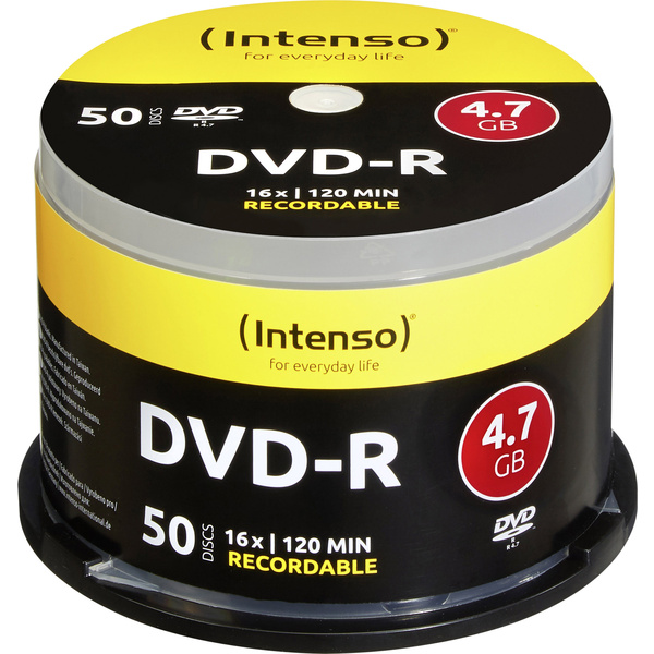 Intenso 4101155 DVD-R Rohling 4.7 GB 50 St. Spindel