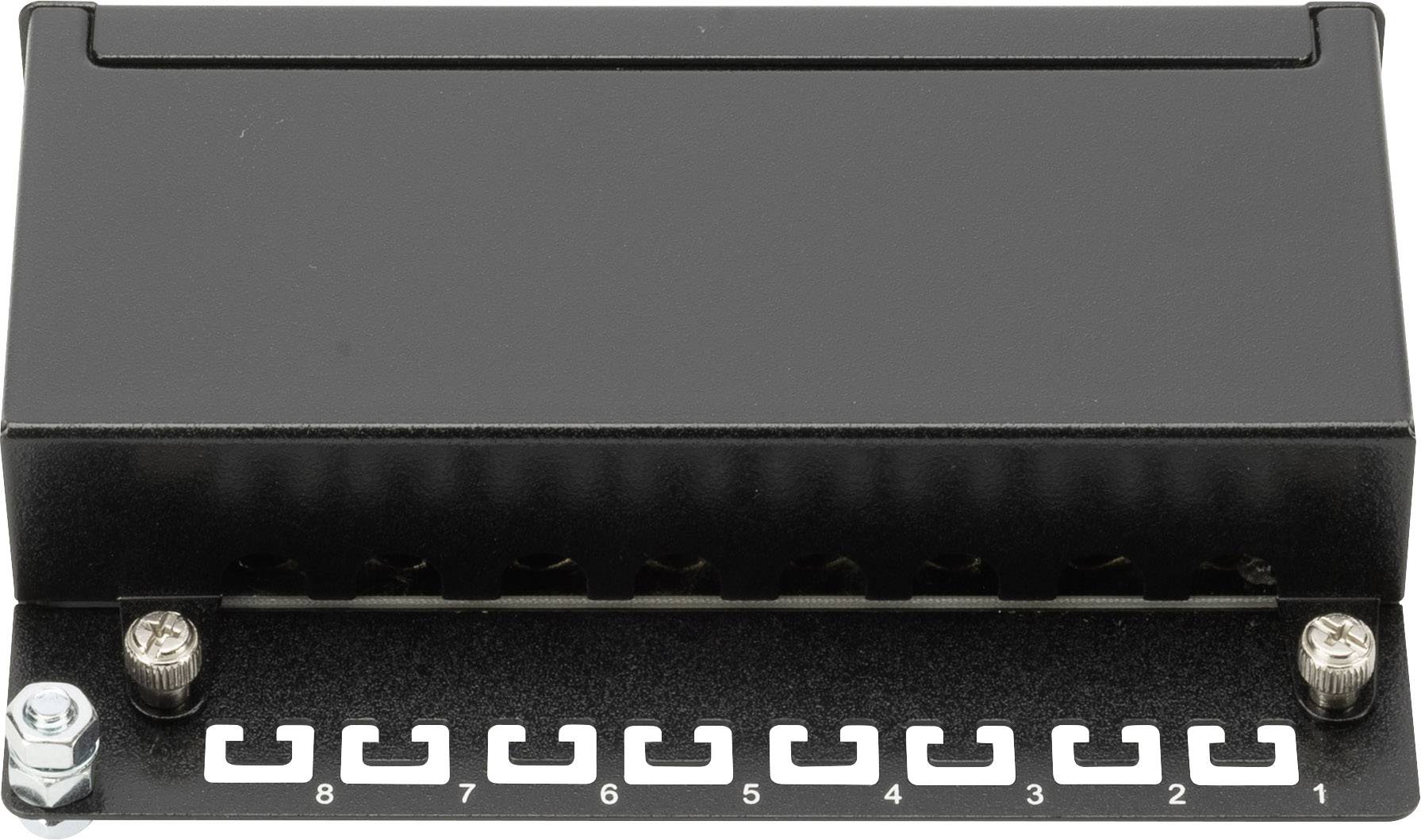 Digitus DN-10001 8 Port Netzwerk-Patchbox CAT 5e 1 HE Bestückt