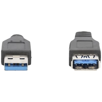 Digitus USB-Kabel USB 3.2 Gen1 (USB 3.0 / USB 3.1 Gen1) USB-A Stecker, USB-A Buchse 3.00m Schwarz AK-300203-030-S Digitus USB-Kabel USB 3.2 Gen1 (USB 3.0 / USB 3.1 Gen1) USB-A Stecker, USB-A Buchse 3.00m Schwarz AK-300203-030-S