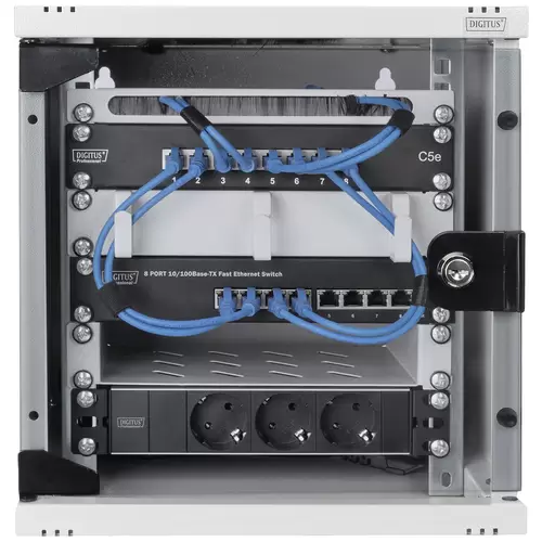 Digitus DN-10-05U-1 10 Zoll Wandgehäuse 6 HE Lichtgrau (RAL 7035) Digitus DN-10-05U-1 10 Zoll Wandgehäuse 6 HE Lichtgrau (RAL 7035)