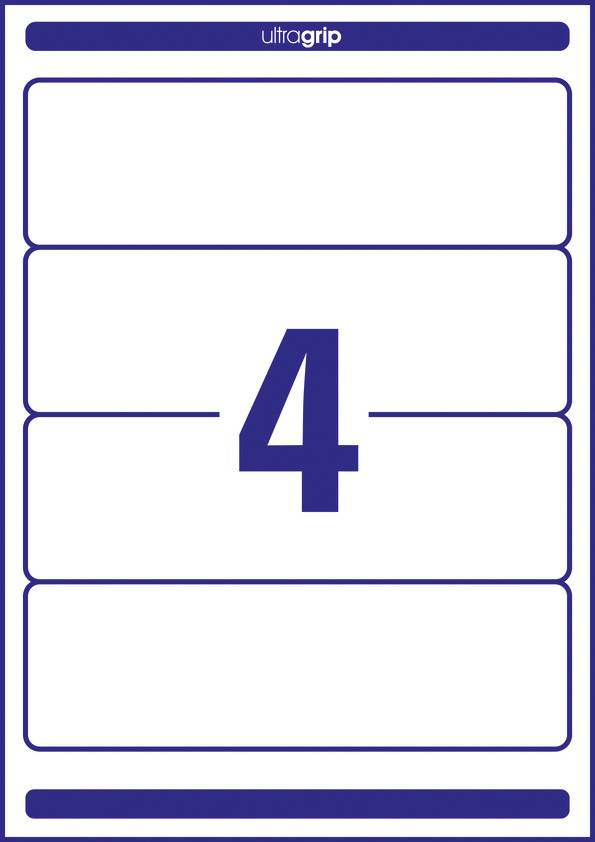 Avery-Zweckform Ordner-Etiketten L4761-25 61 x 192mm Papier Weiß Permanent haftend 120St.