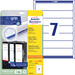 Avery-Zweckform Etiquette pour classeur L4760-25 38 x 192 mm papier blanc fixation permanente 210 pc(s)