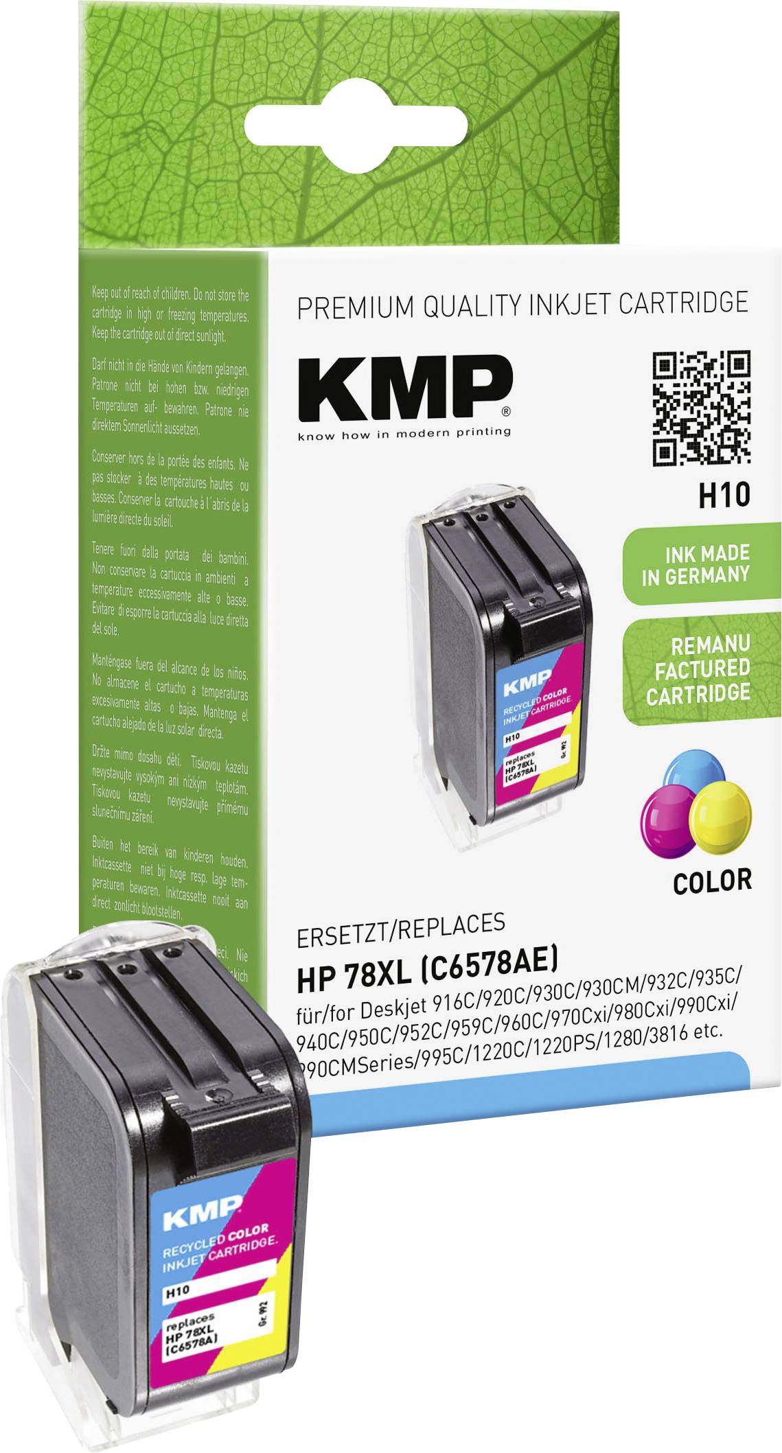 KMP Tinte ersetzt Canon BCI-6 Kompatibel Cyan C16 0958,0003