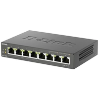 D-Link DGS-1008P Netzwerk Switch 8 Port 1 GBit/s PoE-Funktion D-Link DGS-1008P Netzwerk Switch 8 Port 1 GBit/s PoE-Funktion
