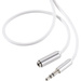 SpeaKa Professional SP-3946940 Klinke Audio Verlängerungskabel [1x Klinkenstecker 3.5mm - 1x Klinkenbuchse 3.5 mm] 0.50m Weiß