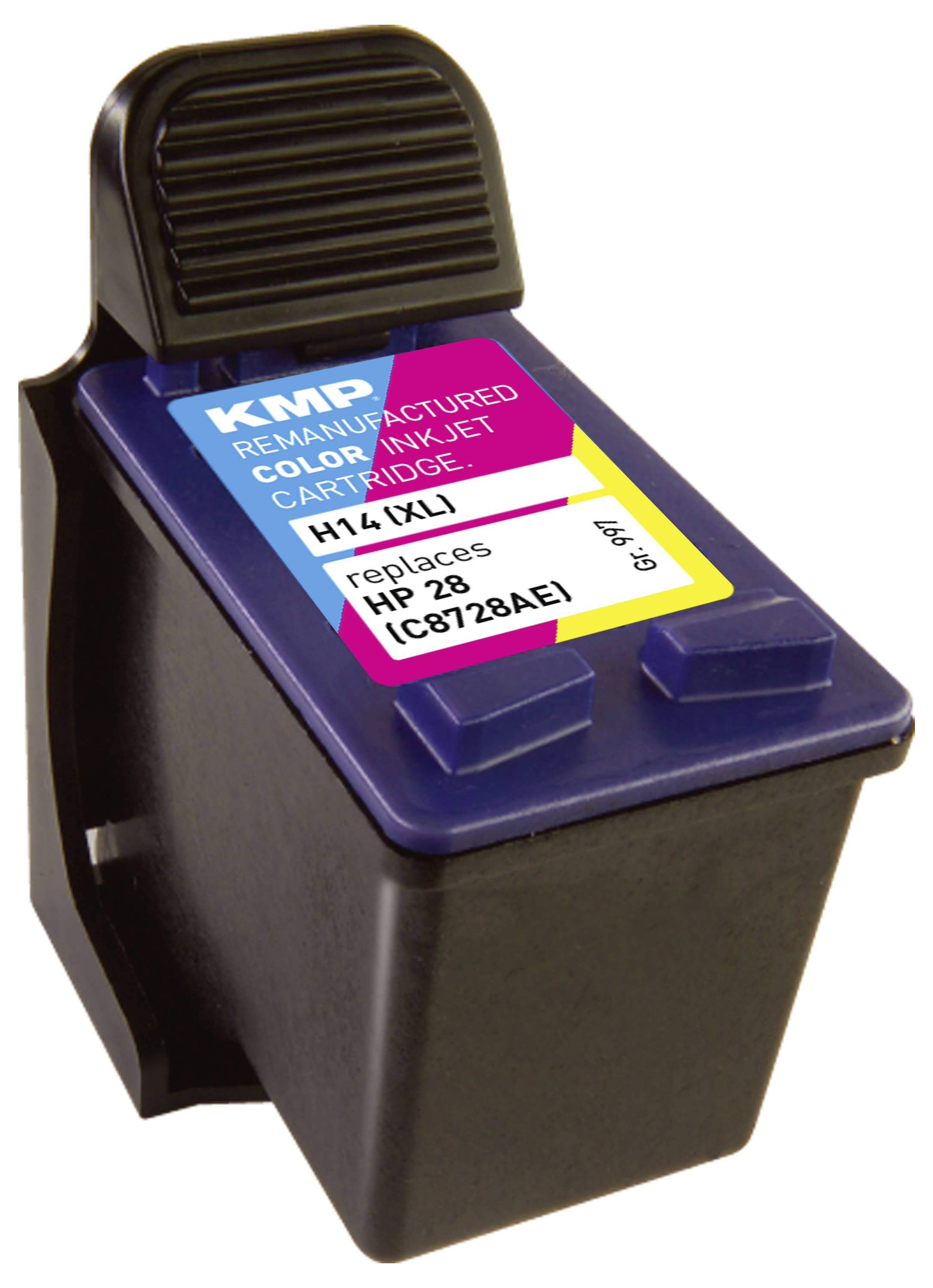 KMP Druckerpatrone ersetzt HP 28, C8728AE Kompatibel Cyan, Magenta, Gelb H14 0997,4280