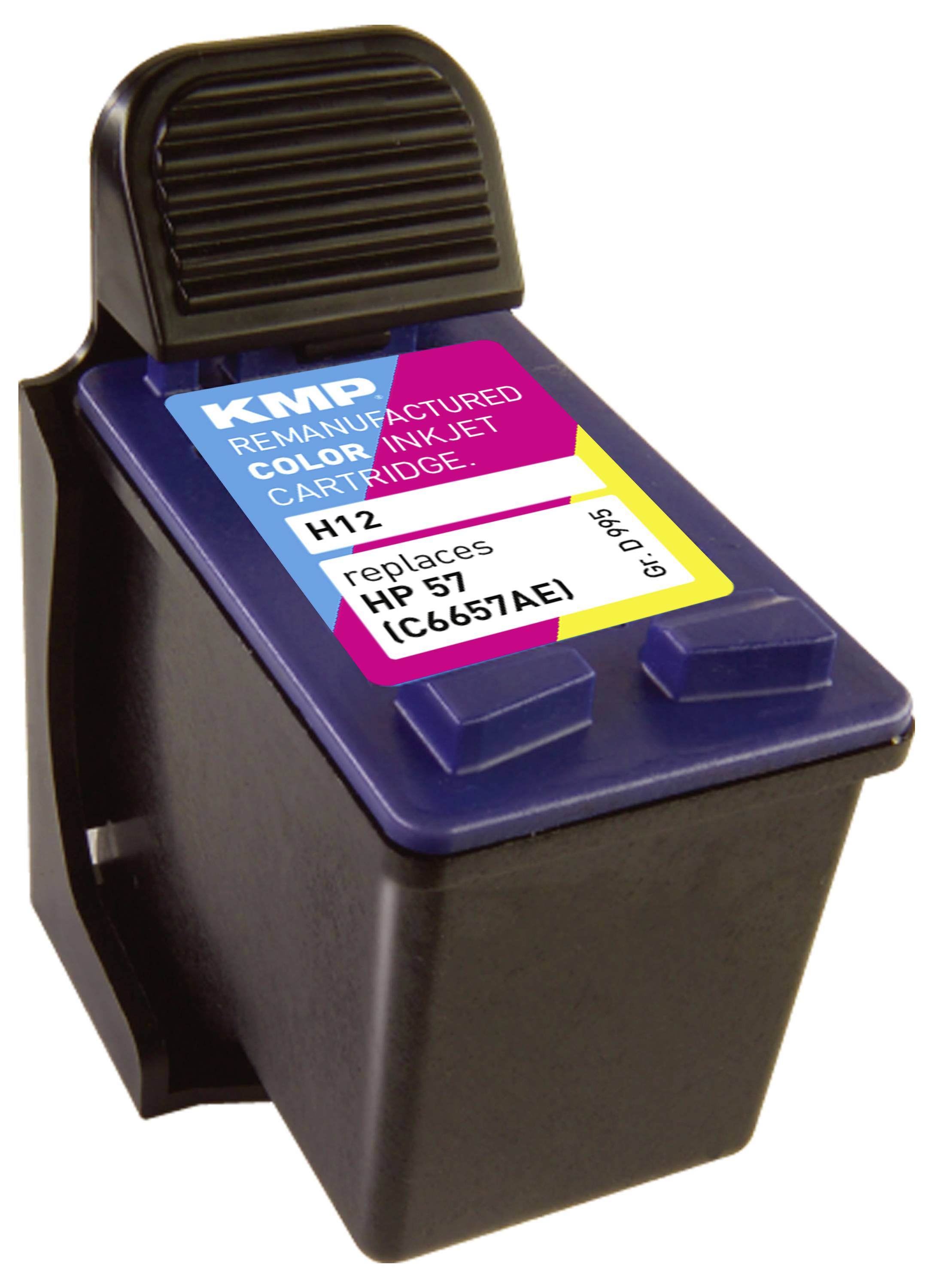 KMP Druckerpatrone ersetzt HP 57, C6657AE Kompatibel Cyan, Magenta, Gelb H12 0995,4570