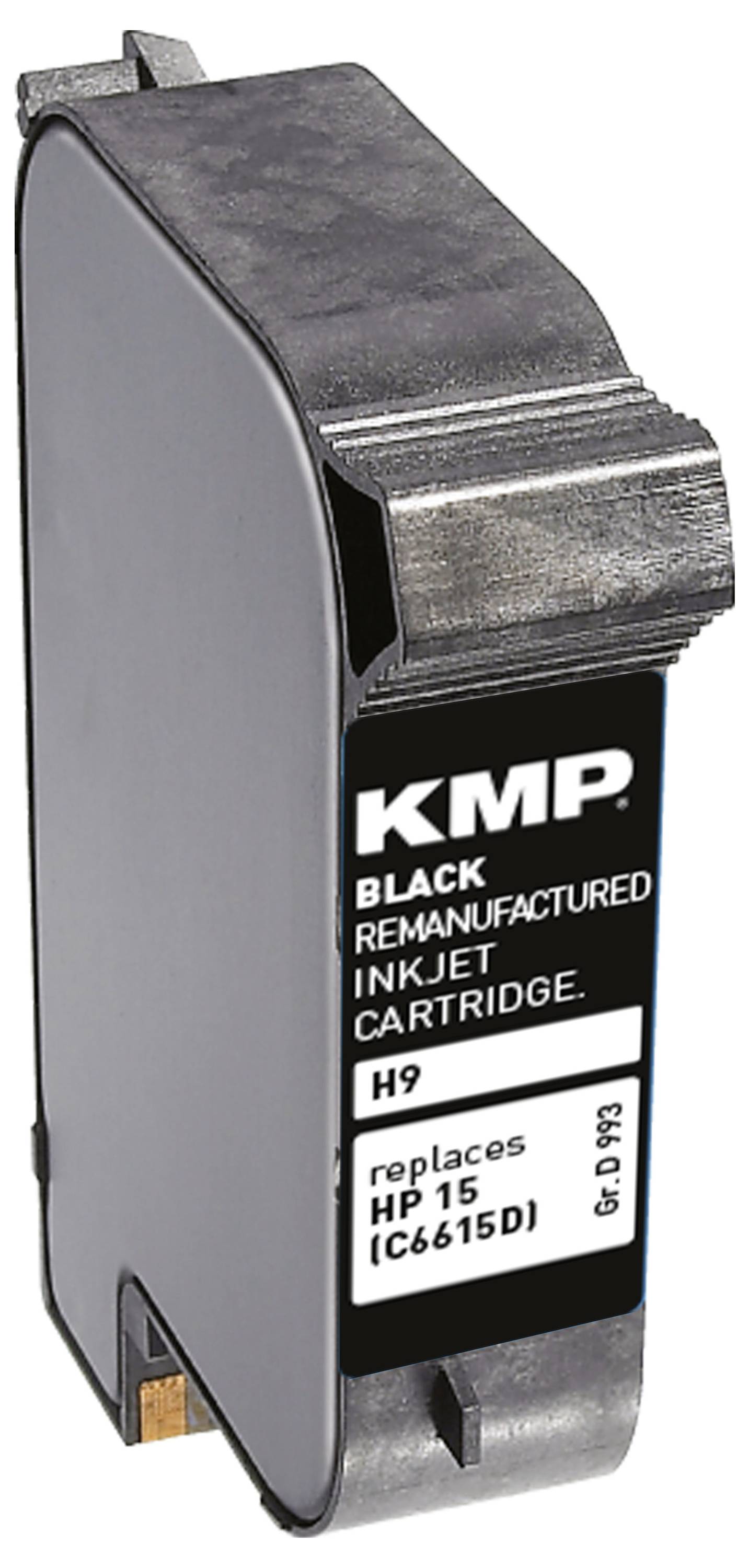 KMP Druckerpatrone ersetzt HP 15, C6615DE Kompatibel Schwarz H9 0993,4151