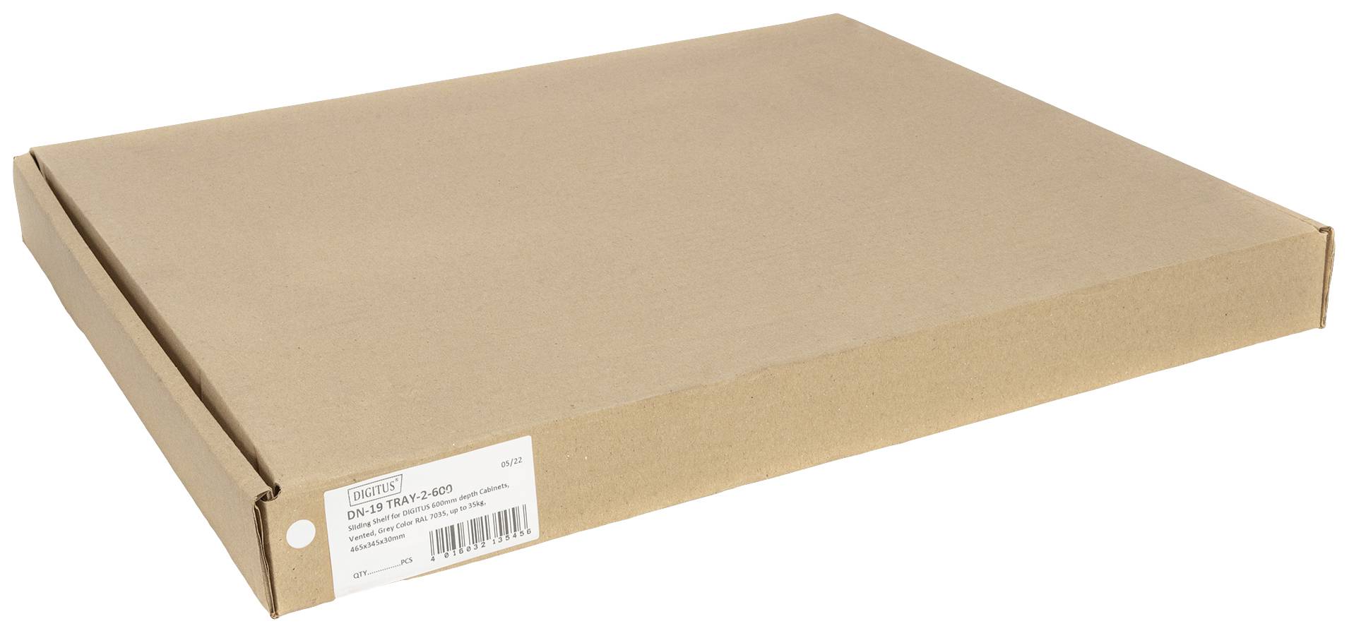 Digitus DN-19 TRAY-2-600 19 Zoll Netzwerkschrank-Geräteboden 1 HE Ausziehbar Geeignet für Schranktiefe: 600 mm Grau