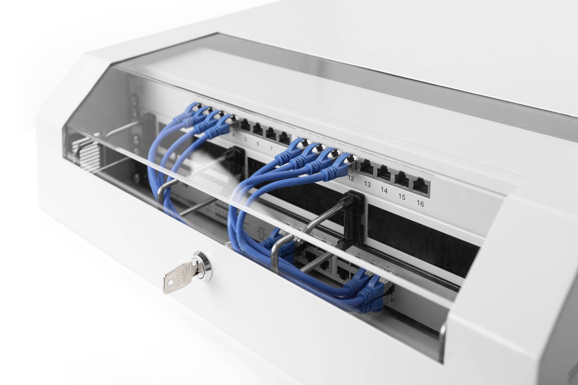 Digitus DN-19 04U-PB 19 Zoll Netzwerkschrank (B x H x T) 475 x 500 x 145 mm 3 HE Lichtgrau (RAL 7035)